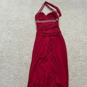 Red Halter Dress Size Medium